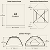 Marmot Tungsten 4P dimensions