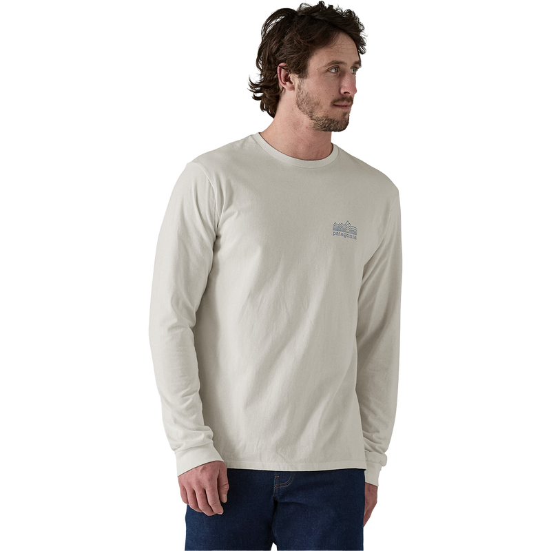 Men's Long-Sleeved Strataspire Responsibili-Tee, Patagonia Men's Long-Sleeved Strataspire Responsibili-Tee in Birch White front