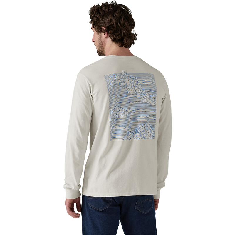 Men's Long-Sleeved Strataspire Responsibili-Tee, Patagonia Men's Long-Sleeved Strataspire Responsibili-Tee in Birch White back