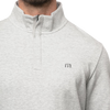 TravisMathew Men's Cloud 1/4 Zip 2.0 collar