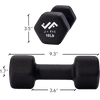 J/Fit Neoprene Dumbbell - 10 lb specs