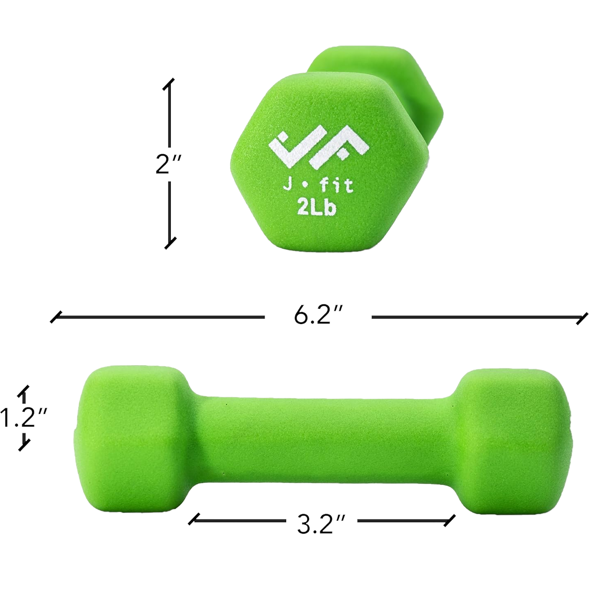 Neoprene Dumbbell 2 lb alternate view