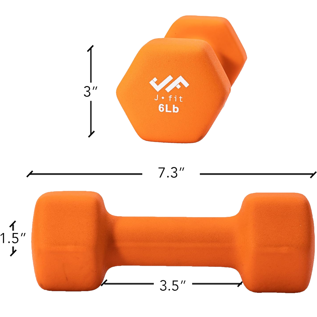 Neoprene Dumbbell 6 lb alternate view