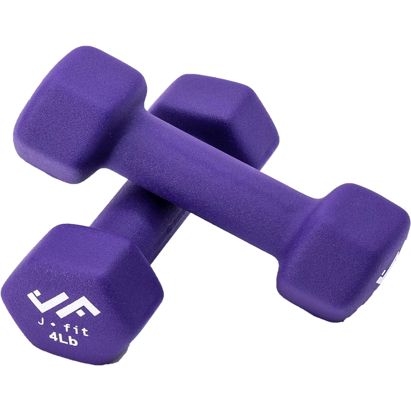 Neoprene Dumbbell 4 lb, J/Fit Neoprene Dumbbell - 4 lb pair