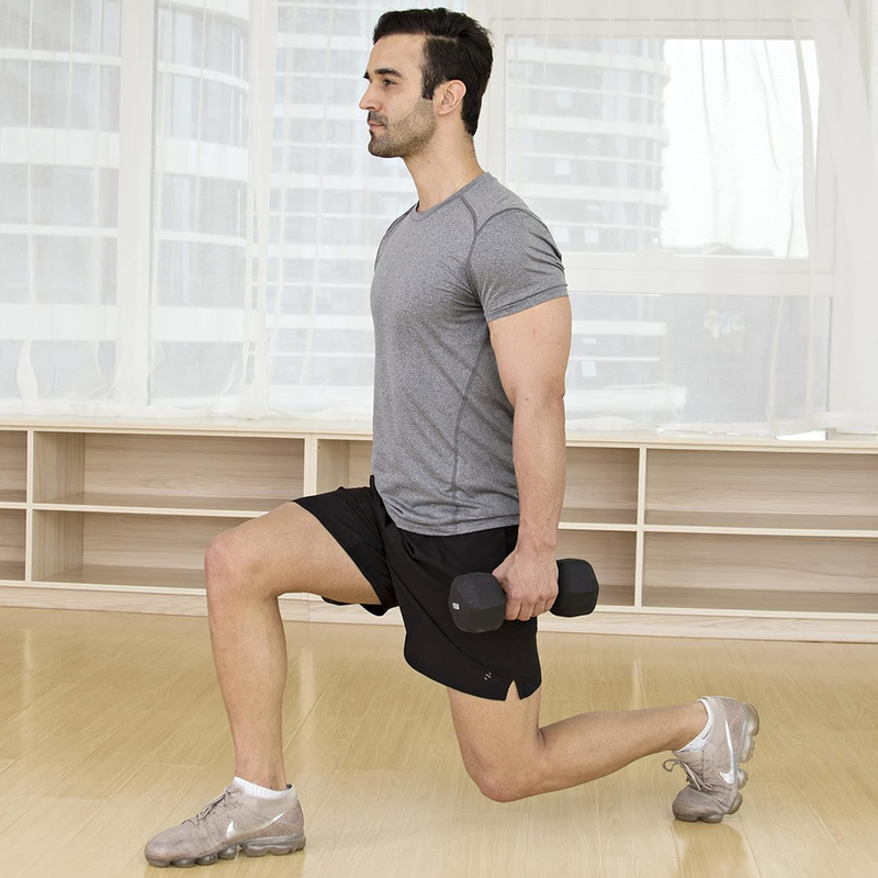 Neoprene Dumbbell 4 lb, J/Fit Neoprene Dumbbell in hand