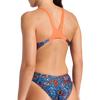 Arena Women's Micro Floral Tech Back One Piece back detail