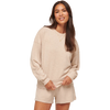 TravisMathew Women's Cloud Terry Crew in Heather Natural