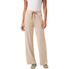TravisMathew Women's Cloud Terry Wide Leg Pant in Heather Natural