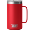 Yeti Rambler 24 oz Stackable Mug w/ MagSlider Lid in Rescue Red