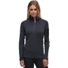 Le Bent Women's Core Midweight 1/4 Zip in Dark Cloud