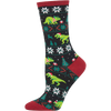 Socksmith Women's Santasaurus Rex in Black