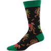 Socksmith Big Foot Christmas in Black