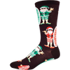 Socksmith Surf Santa in Black