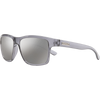 Suncloud A-Team in Transparent Gray + Polarized Silver Mirror Lens