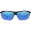 Suncloud Zephyr in Matte Black/Blue Mirror front