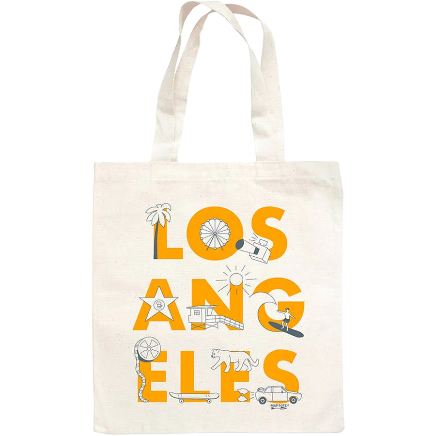 Los Angeles Font Grocery Tote alternate view