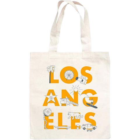 Los Angeles Font Grocery Tote