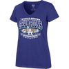 47 Brand Dodgers Playoff Ultra Rival VNeck Tee in Royal