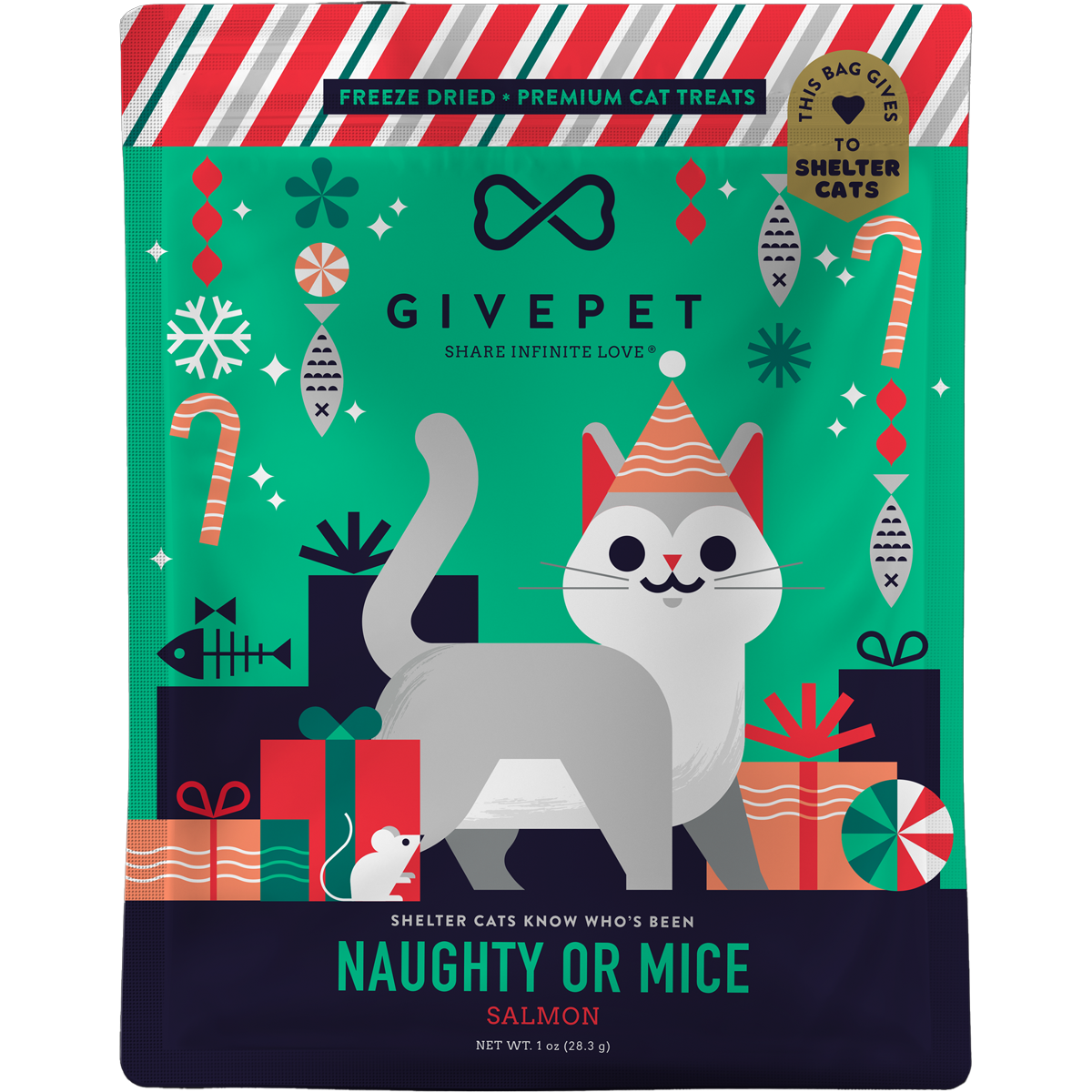 Naughty or Mice Freeze Dried Cat Treats alternate view