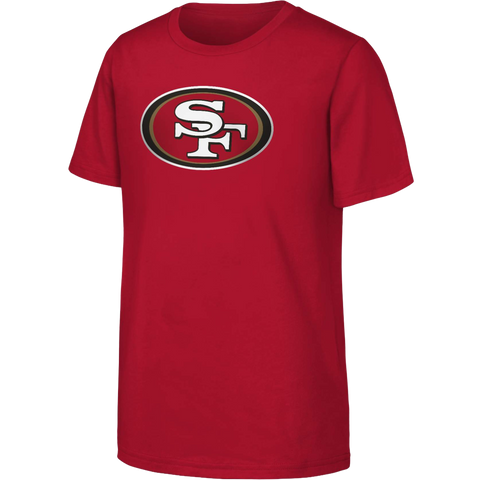 Youth 49ers Primary Logo Short Sleeve Cotton Tee