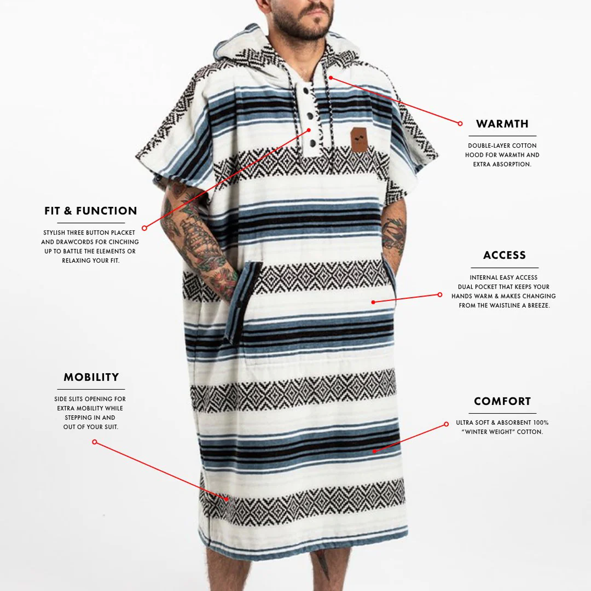 Extra Warm Poncho alternate view