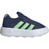 Adidas Youth BubbleComfy in Blue/Lime/White