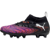 Puma Youth Future Match 8 FG/AG in 01-Puma White/Puma Black/Glowing Red left profile