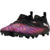 Puma Youth Future Match 8 FG/AG in 01-Puma White/Puma Black/Glowing Red pair