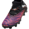 Puma Youth Future Match 8 FG/AG in 01-Puma White/Puma Black/Glowing Red left toe