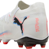 Puma Women's Future 8 Match FG/AG in 01-Puma White/Puma Black/Glowing Red heel