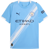 Puma Men's Manchester City FC Home Jersey Replica in Team Light Blue/Puma White