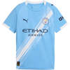 Puma Youth Manchester City FC Home Jersey Replica in Team Light Blue/Puma White