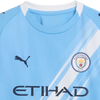 Puma Youth Manchester City FC Home Jersey Replica Front Logos