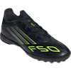 Adidas F50 League Turf in Core Black/Lucid Lemon/Core Black right front