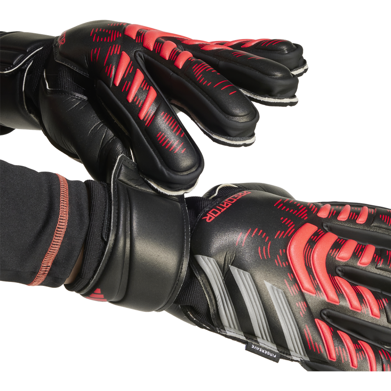 Predator Match Fingersave Goalkeeper Gloves, Adidas Predator Match Fingersave Goalkeeper Gloves adjusting wrist strap
