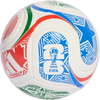 Adidas World Cup Club Ball in White/Vivid Red/Glow Blue/Green