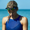 TYR Women's Vesi Mirrored on swimmer