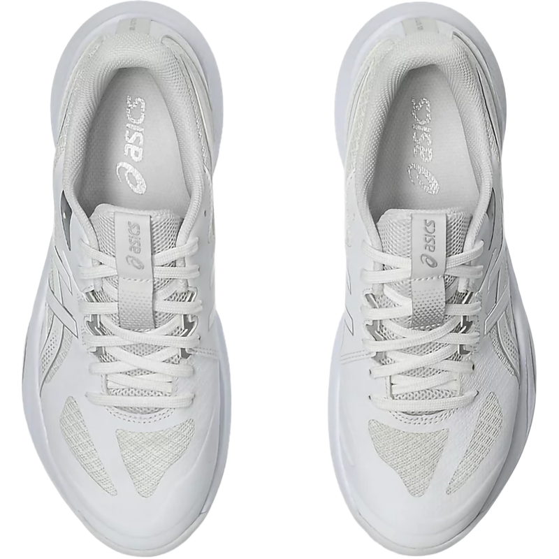 Women's Gel-Tactic 13, Asics Women's Gel-Tactic 13 in 100 White/Pure Silver pair top