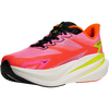 Hoka Women's Mach X 3 in NNRS-Neon Rose/Neon Tangerine inside right front