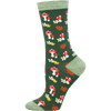 Socksmith Women's Gems of the Forest in Green Heather