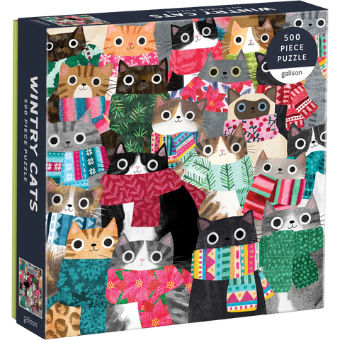 Wintery Cats 500 Piece Puzzle