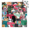 Chronicle Books Wintery Cats 500 Piece Puzzle Pieces