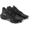 Under Armour Youth Lockdown 7 Preschool in Black Metallic/Silver Pair Outside
