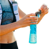 Ultraflask Speed 500 ml in Malibu Blue top open with model