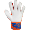 Reusch Youth Attrakt Solid FS Glove in 2290-Shocking Orange/Blue left palm