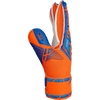 Reusch Youth Attrakt Solid FS Glove in 2290-Shocking Orange/Blue right thumb
