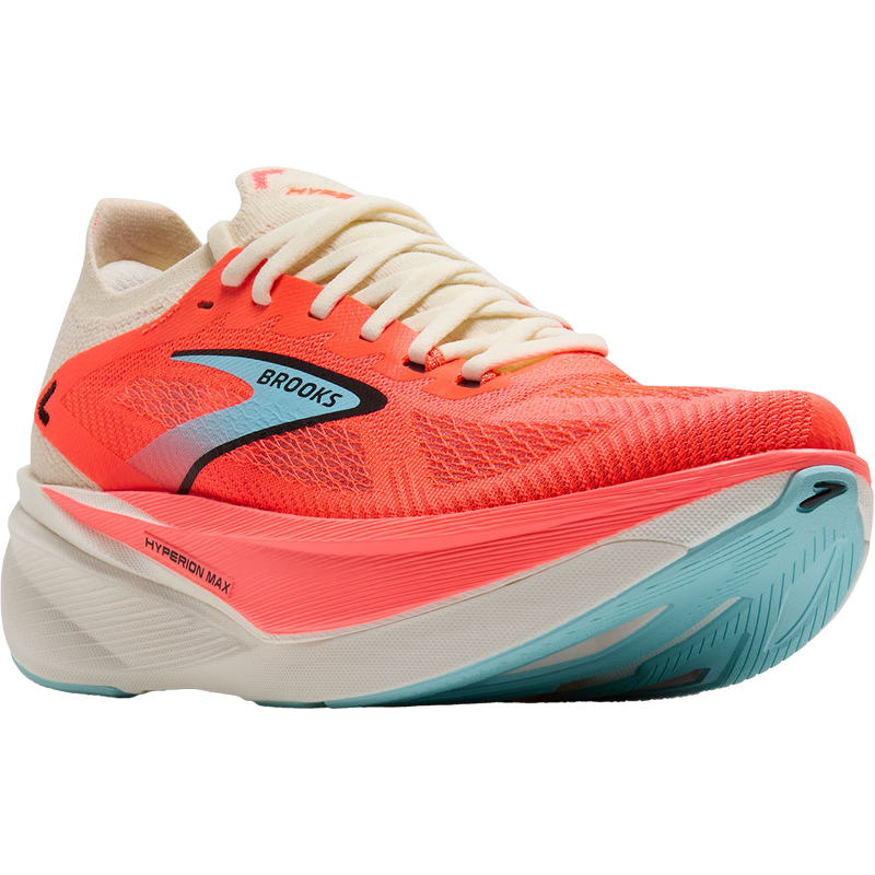 Women's Hyperion Max 3, Brooks Women's Hyperion Max 3 in 659-Coconut/Fiery Coral right front