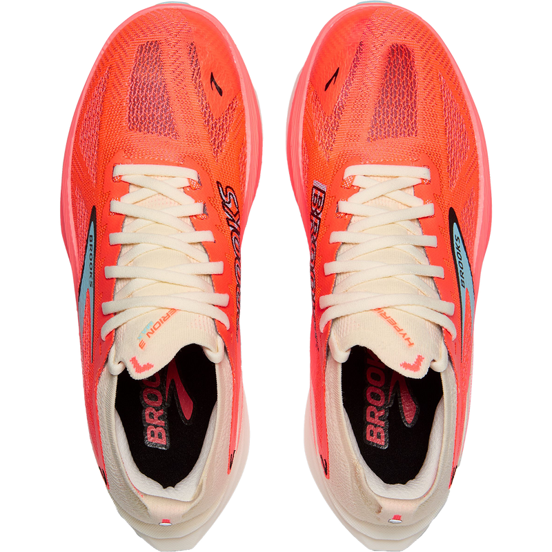 Women's Hyperion Max 3, Brooks Women's Hyperion Max 3 in 659-Coconut/Fiery Coral pair top