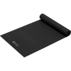 Gaiam 6MM Essentials Yoga Mat in Black unrolled half way