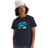The North Face Youth Evolution Bubble Cloud Short Sleeve Tee in Summit Navy